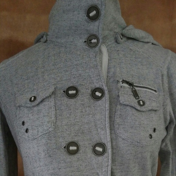 Hurley Jackets & Blazers - Women's button down casual hooded jacket by Hurley